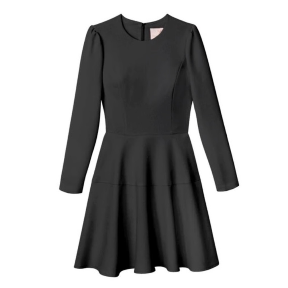 Gal Meets Glam Elegant Navy Long Sleeve Dress